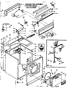 Machine Sub-Assembly parts for Kenmore Dryer 110.6618800 (1106618800, 110 6618800) from AppliancePartsPros.com