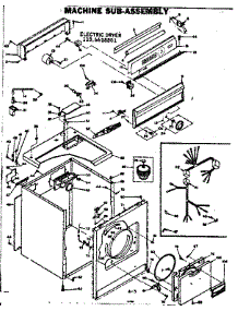 Machine Sub-Assembly parts for Kenmore Dryer 110.6618801 (1106618801, 110 6618801) from AppliancePartsPros.com