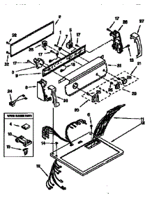 Top And Console parts for Kenmore Dryer 110.66512690 (11066512690, 110 66512690) from AppliancePartsPros.com