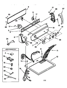 Top And Console parts for Kenmore Dryer 110.66512694 (11066512694, 110 66512694) from AppliancePartsPros.com