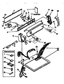 Top And Console parts for Kenmore Dryer 110.66702691 (11066702691, 110 66702691) from AppliancePartsPros.com