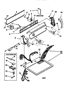 Top And Console parts for Kenmore Dryer 110.66702692 (11066702692, 110 66702692) from AppliancePartsPros.com