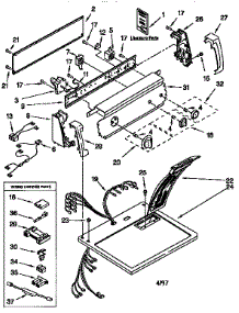 Top And Console parts for Kenmore Dryer 110.66712692 (11066712692, 110 66712692) from AppliancePartsPros.com