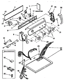 Top And Console parts for Kenmore Dryer 110.66801690 (11066801690, 110 66801690) from AppliancePartsPros.com