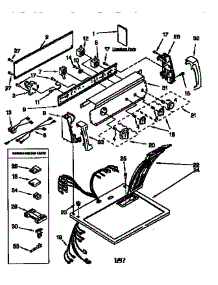 Top And Console parts for Kenmore Dryer 110.66801691 (11066801691, 110 66801691) from AppliancePartsPros.com