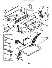 Top And Console parts for Kenmore Dryer 110.66801692 (11066801692, 110 66801692) from AppliancePartsPros.com