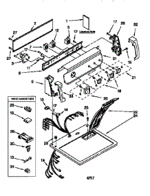 Top And Console parts for Kenmore Dryer 110.66812692 (11066812692, 110 66812692) from AppliancePartsPros.com