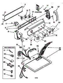 Top And Console parts for Kenmore Dryer 110.66822694 (11066822694, 110 66822694) from AppliancePartsPros.com