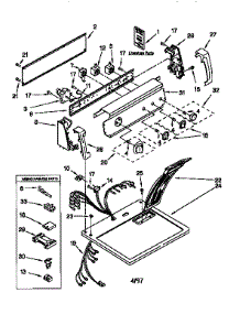 Top And Console parts for Kenmore Dryer 110.66824692 (11066824692, 110 66824692) from AppliancePartsPros.com