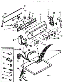 Top And Console parts for Kenmore Dryer 110.66852690 (11066852690, 110 66852690) from AppliancePartsPros.com