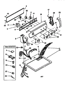 Top And Console parts for Kenmore Dryer 110.66852692 (11066852692, 110 66852692) from AppliancePartsPros.com
