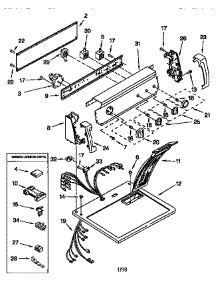 Top And Console parts for Kenmore Dryer 110.66854694 (11066854694, 110 66854694) from AppliancePartsPros.com