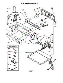 Top And Console parts for Kenmore Dryer 110.66904692 (11066904692, 110 66904692) from AppliancePartsPros.com