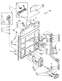 Rear Panel parts for Kenmore Washer 110.82881300 (11082881300, 110 82881300) from AppliancePartsPros.com
