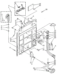 Rear Panel parts for Kenmore Washer 110.82881310 (11082881310, 110 82881310) from AppliancePartsPros.com