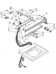 Console Panel parts for Kenmore Washer 110.82881800 (11082881800, 110 82881800) from AppliancePartsPros.com