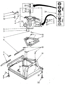 Machine Base parts for Kenmore Washer 110.82881800 (11082881800, 110 82881800) from AppliancePartsPros.com