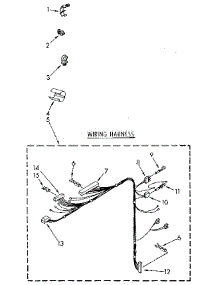 Wiring Harness parts for Kenmore Washer 110.82881810 (11082881810, 110 82881810) from AppliancePartsPros.com