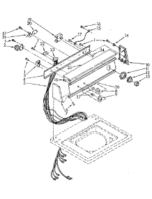 Console Panel parts for Kenmore Washer 110.82881810 (11082881810, 110 82881810) from AppliancePartsPros.com