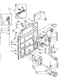 Rear Panel Parts parts for Kenmore Washer 110.82882800 (11082882800, 110 82882800) from AppliancePartsPros.com