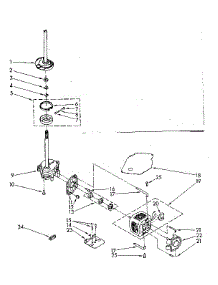 Brake, Clutch, Gearcase, Motor And Pump Parts parts for Kenmore Washer 110.82883100 (11082883100, 110 82883100) from AppliancePartsPros.com