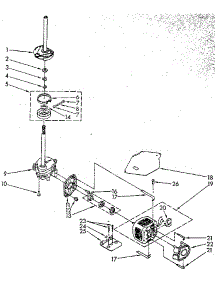 Brake, Clutch, Gearcase, Motor And Pump parts for Kenmore Washer 110.82884100 (11082884100, 110 82884100) from AppliancePartsPros.com