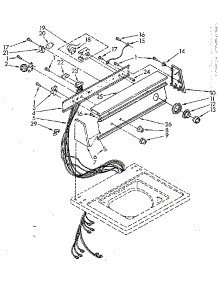 Console Panel parts for Kenmore Washer 110.82884100 (11082884100, 110 82884100) from AppliancePartsPros.com
