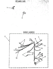 Wiring Harness parts for Kenmore Washer 110.82884300 (11082884300, 110 82884300) from AppliancePartsPros.com