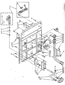 Rear Panel parts for Kenmore Washer 110.82884800 (11082884800, 110 82884800) from AppliancePartsPros.com