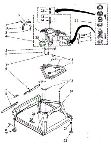 Machine Base parts for Kenmore Washer 110.82891100 (11082891100, 110 82891100) from AppliancePartsPros.com