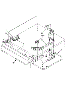 Bleach, Detergent And Rinse Dispenser parts for Kenmore Washer 110.82891100 (11082891100, 110 82891100) from AppliancePartsPros.com