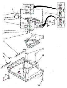 Machine Base parts for Kenmore Washer 110.82891110 (11082891110, 110 82891110) from AppliancePartsPros.com