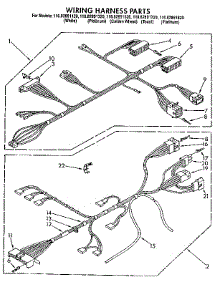 Wiring Harness parts for Kenmore Washer 110.82891120 (11082891120, 110 82891120) from AppliancePartsPros.com