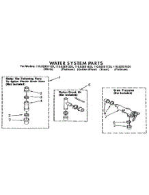 Water System parts for Kenmore Washer 110.82891120 (11082891120, 110 82891120) from AppliancePartsPros.com