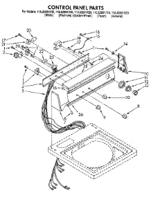 Control Panel parts for Kenmore Washer 110.82891130 (11082891130, 110 82891130) from AppliancePartsPros.com