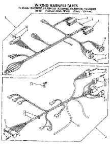 Wiring Harness parts for Kenmore Washer 110.82891130 (11082891130, 110 82891130) from AppliancePartsPros.com