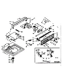 Top And Console parts for Kenmore Washer 110.6515801 (1106515801, 110 6515801) from AppliancePartsPros.com