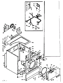 Machine Sub-Assembly parts for Kenmore Dryer 110.6517400 (1106517400, 110 6517400) from AppliancePartsPros.com