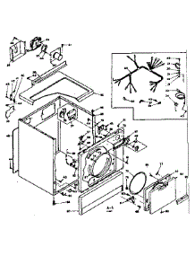 Machine Sub-Assembly parts for Kenmore Dryer 110.6517401 (1106517401, 110 6517401) from AppliancePartsPros.com