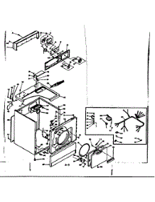 Machine Sub-Assembly parts for Kenmore Dryer 110.6517510 (1106517510, 110 6517510) from AppliancePartsPros.com