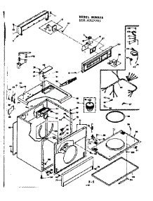 Machine Sub-Assembly parts for Kenmore Dryer 110.6517701 (1106517701, 110 6517701) from AppliancePartsPros.com