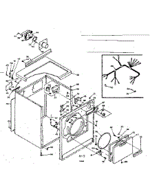 Machine Sub-Assembly parts for Kenmore Dryer 110.6518400 (1106518400, 110 6518400) from AppliancePartsPros.com