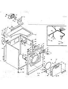Machine Sub-Assembly parts for Kenmore Dryer 110.6518401 (1106518401, 110 6518401) from AppliancePartsPros.com