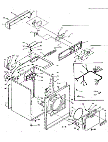 Machine Sub-Assembly parts for Kenmore Dryer 110.6518500 (1106518500, 110 6518500) from AppliancePartsPros.com
