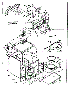 Machine Sub-Assembly parts for Kenmore Dryer 110.6518741 (1106518741, 110 6518741) from AppliancePartsPros.com