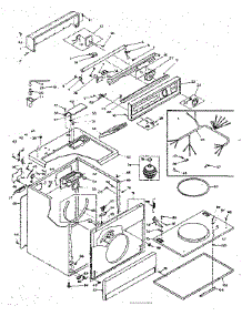 Machine Sub-Assembly parts for Kenmore Dryer 110.6518801 (1106518801, 110 6518801) from AppliancePartsPros.com