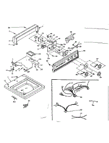 Top And Console Assembly parts for Kenmore Washer 110.6604704 (1106604704, 110 6604704) from AppliancePartsPros.com