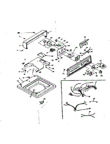Top And Console Assembly parts for Kenmore Washer 110.6604752 (1106604752, 110 6604752) from AppliancePartsPros.com