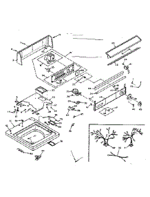 Top And Console parts for Kenmore Washer 110.6604900 (1106604900, 110 6604900) from AppliancePartsPros.com