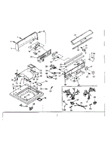 Top And Console Assembly parts for Kenmore Washer 110.6604964 (1106604964, 110 6604964) from AppliancePartsPros.com